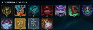 Conta league of legends de 2016 LOL