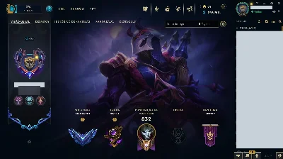 Conta LoL Diamante 1 | 314 Skins | 246k EA | Nível 478 | - League of Legends