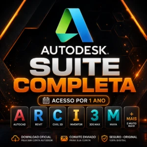 Suite Autodesk Completa 1 ano | 30 dias Garantia - Softwares e Licenças