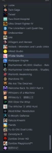 Conta Steam nivel 11 com 292 jogos + 107 reais em saldo