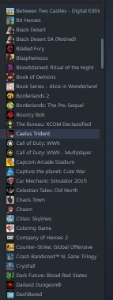 Conta Steam nivel 11 com 292 jogos + 107 reais em saldo
