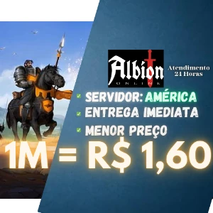 ☑️⚔️Prata Albion Servidor: América  1M = R$ 1,60 - Albion Online