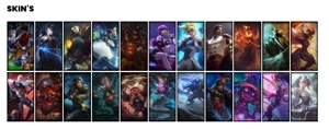 Conta unranked 22 skins - League of Legends LOL