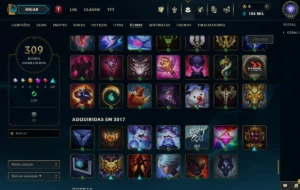 Conta Mestre + 500 Pdl Full Champions 292 Skins Full Acesso - League of Legends LOL