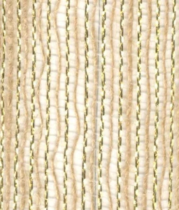 Fita de Juta 7510 Natural e Ouro 1 cm - Rolo 10 m - Artesanato e Personalizados
