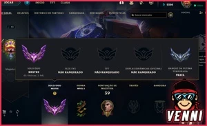 CONTA LEAGUE OF LEGENDS MESTRE • 30 CAMPEÕES • HIGH MMR LOL