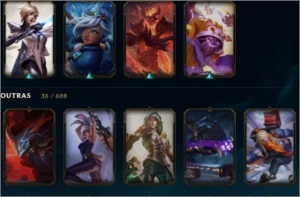conta de lol nivel 209 67 skins - League of Legends