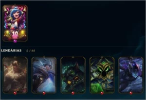conta de lol nivel 209 67 skins - League of Legends