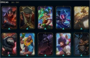 conta de lol nivel 209 67 skins - League of Legends