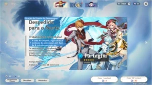 Conta AR 37 com Jean, Qiqi e Razor - Genshin Impact