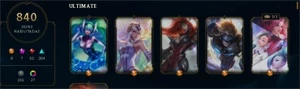 Conta League of Legends 840 skins LOL