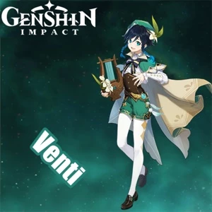 Contas Genshin Impact AR 5 com Venti