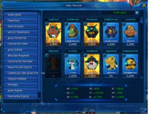 Conta Ladmo server alpha 3.5k ht 3.8 at de selos abertos - Digimon Masters Online