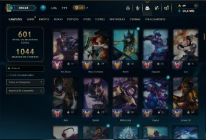 Prata 3 com TODOS os Champs e 183 Skins ( ADC / SUP / JG ) - League of Legends LOL