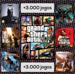 PS3 - 3.000 Jogos Super Pacote - Playstation