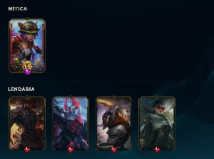 Conta LoL, Full Acesso, Prata II, 124 Campeões, 65 Skins - League of Legends