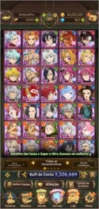 Conta The Seven Deadly Sins - Grand Cross 800+ diamantes - Outros