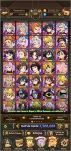 Conta The Seven Deadly Sins - Grand Cross 800+ diamantes - Outros