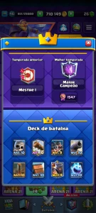 Conta Clash Royale.