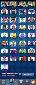 Conta Clash Royale lv 50 7.000 troféus líder do clã. 1.500,0