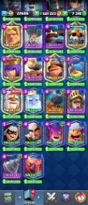 Conta Clash Royale lv 50 7.000 troféus líder do clã. 1.500,0