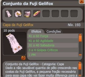 Conjunto Fuji Gelifox Dofus (HELIOBOROS)