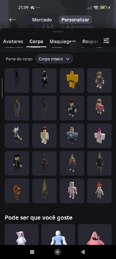 Conta de roblox focado em vários jogos