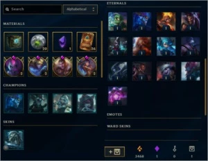Platina 1, 77 campeões, 66 skins incluindo Zyra Prestígio - League of Legends LOL