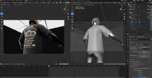 Mockup 3D de camisa animada no - Blender - Serviços Digitais