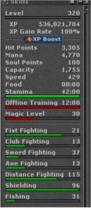 RP 320 em Luminera - Tibia