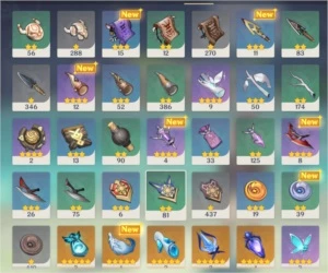 Conta AR 44 quase 45 bem farmada, 4 5*, albedo, mona c1,jean - Genshin Impact