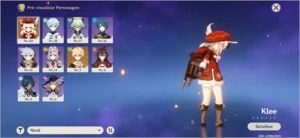 AR16 -KLEE / RAZOR / CHONGYUN / XINGQIU + 2 ARMAS 4* - Genshin Impact