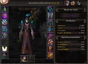 4 personagens wow com mog elite - Blizzard