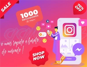 [O MAIS BARATO] 1K Seguidores Instagram - Redes Sociais