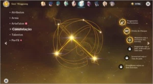 CONTA AR 53 COM VENTI, ZHONGLI, KLEE, DILUC C1, E KEQING - Genshin Impact