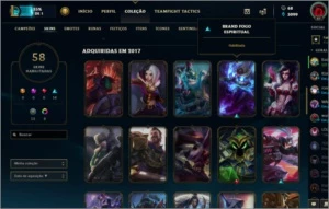 Conta lol 58 Skins lvl 88 - League of Legends