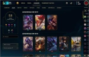 Conta lol 58 Skins lvl 88 - League of Legends