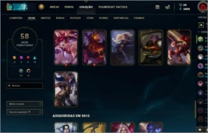 Conta lol 58 Skins lvl 88 - League of Legends