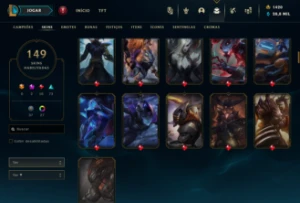Conta lol 1420rp 28k essencia azul ex diamante 2 anos - League of Legends