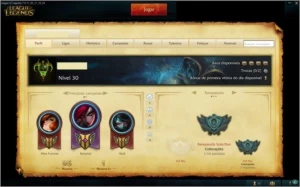 CONTA DE LOL UNRANKED+29 CAMPEÕES+5 SKINS/LENDÁRIA E LEGADO - League of Legends