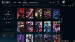 Conta Grão mestre com 71 skins - League of Legends LOL