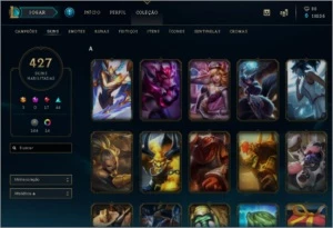 CONTA PLATINA COM MUITAS SKINS - League of Legends LOL