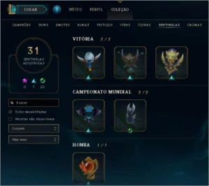 CONTA PLATINA COM MUITAS SKINS - League of Legends LOL