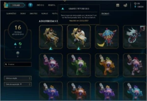 CONTA PLATINA COM MUITAS SKINS - League of Legends LOL