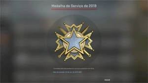 CS PRIME + MEDALHA DE SERVIÇO DE 2019 - Counter Strike