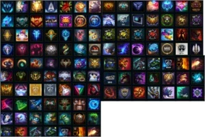 Conta Ouro 4, 110 skins quase todos champion - League of Legends LOL