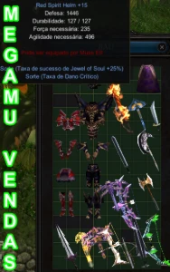 Combo 26 Itens Quest DAMAGE Megamu - MU Online