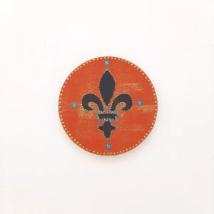 Quadrinho Flor de Liz Azul - Artesanato e Personalizados