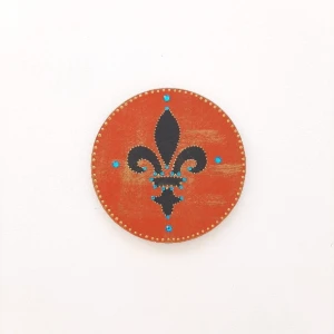 Quadrinho Flor de Liz Azul - Artesanato e Personalizados