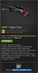 AWP | Hiper Fera ( Testada Em Campo) - Counter Strike CS